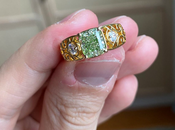 Glorious Green Diamond Ring