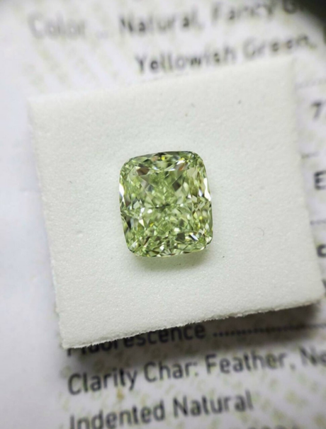 Glorious Green Diamond Ring