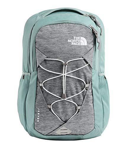 The North Face Women's Jester Backpack, Mid Grey Light Heather/Trellis Green, One Size