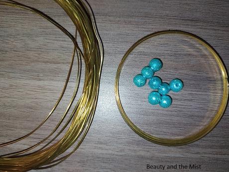 DIY: Handmade Gold And Turquoise Jewelry Set