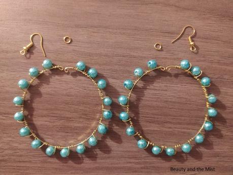 DIY: Handmade Gold And Turquoise Jewelry Set