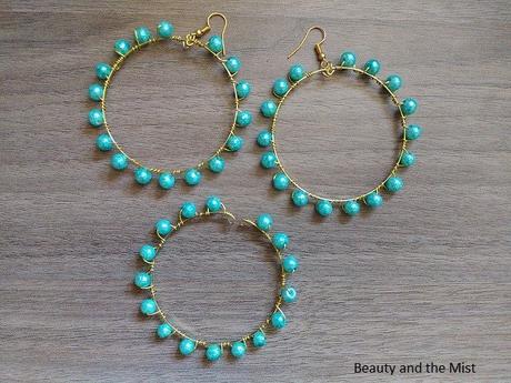 DIY: Handmade Gold And Turquoise Jewelry Set