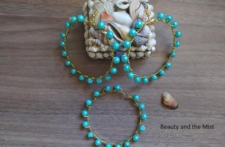 DIY: Handmade Gold And Turquoise Jewelry Set