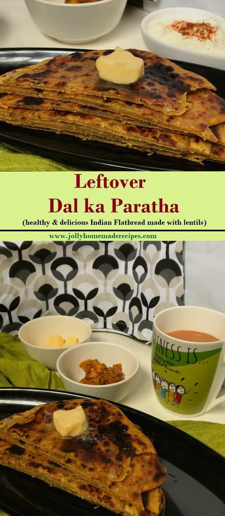 leftover dal ka paratha recipe