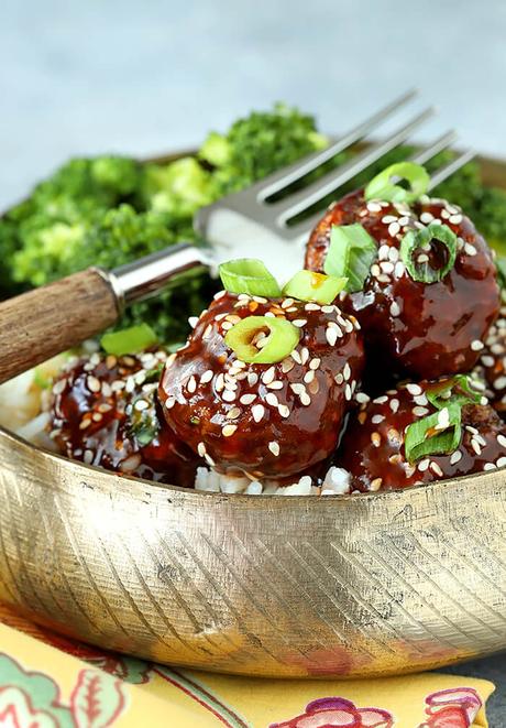 Sweet and Spicy Korean Meatballs