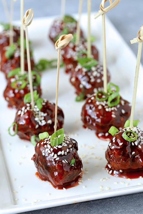 Sweet and Spicy Korean Meatballs