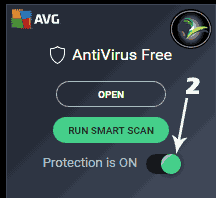 How to disable avg antivirus