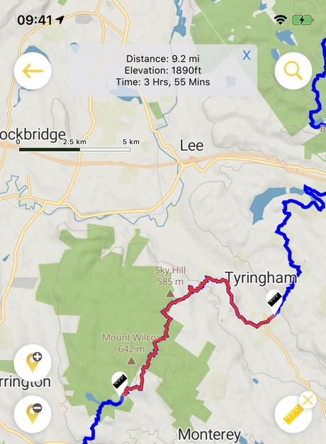 Measure Distances between locations on Hiiker