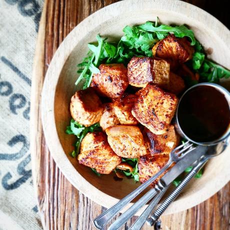 smoked paprika salmon chunks