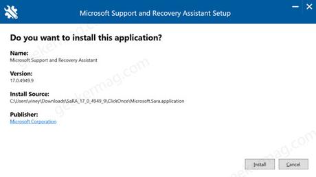 How to Install & Use Microsoft Support and Recovery Assistant (SaRA) in Windows 10 Install Microsoft Support and Recovery Assistant