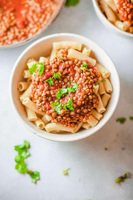 Vegan Bolognese with Lentils