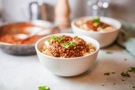 Vegan Bolognese with Lentils