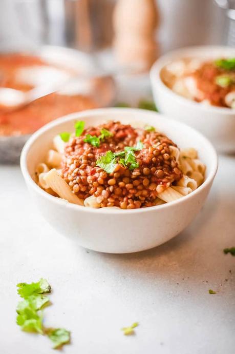 Vegan Bolognese with Lentils