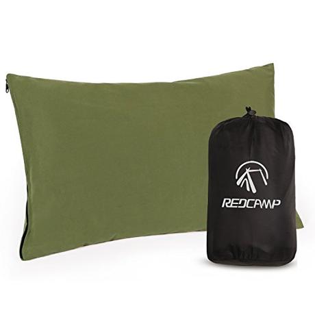 REDCAMP Small Camping Pillows for Sleeping, Cotton Ultralight Compressible Camp Pillow for Backpacking Hiking Outdoor Traveling