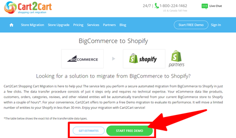 How To Migrate BigCommerce to Shopify Using Cart2Cart (2020)