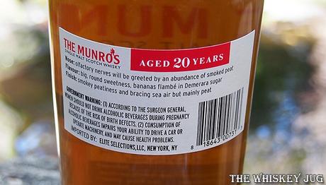 1997 The Munros Ledaig 20 years Back Label