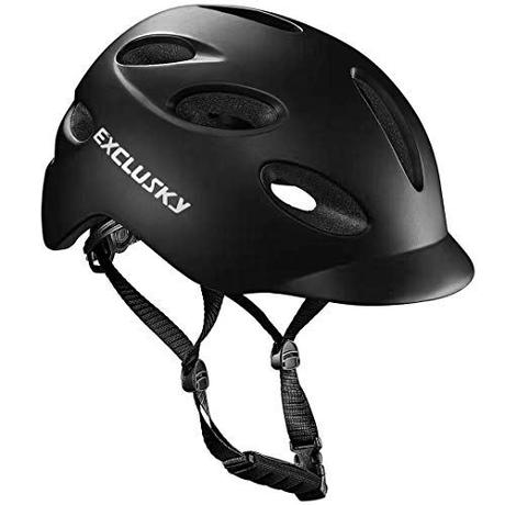 Exclusky Adult Bike Helmet with USB Rechargeable Rear Light for Urban Commuter CPSC Certified