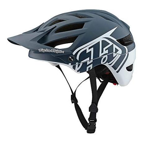 Troy Lee Designs Adult | Trail | Enduro | Half Shell A1 Classic Mountain Biking Helmet with MIPS (X-Large/XX-Large, Gray/White)