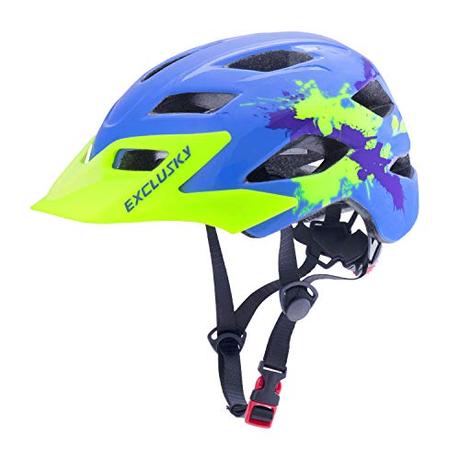 Exclusky Kids Bike Helmets Lightweight Adjustable Child Helmet for Boys Girls 50-57cm(Ages 5-13) (MC-3)