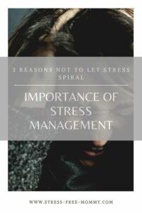 importance of stress management