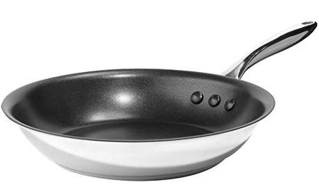 Ozeri 8-Inch Stainless Steel Pan with ETERNA, a PFOA and APEO-Free Non-Stick Coating