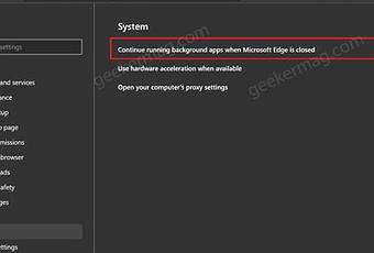 how to disable microsoft edge running in background