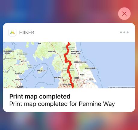 Itinerary Creation and Print Maps on Hiiker