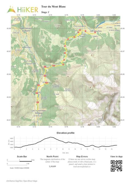 Itinerary Creation and Print Maps on Hiiker