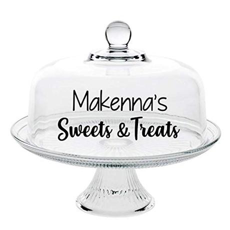 Personalized Cake Stand - Cake Dome - Personalized Cake Stand with Dome - Gift for Baker - Bridal Shower Gift - Wedding Gift - Custom Cake Stand - Dessert Stand - Personalized Glass Cake Stand