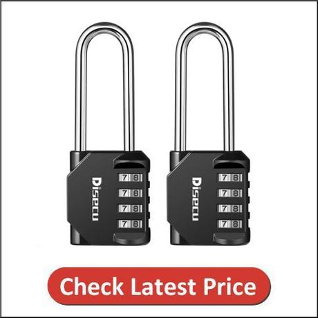 Disecu 4 Digit 2.5 Outdoor Waterproof Resettable Combination Padlock Lock