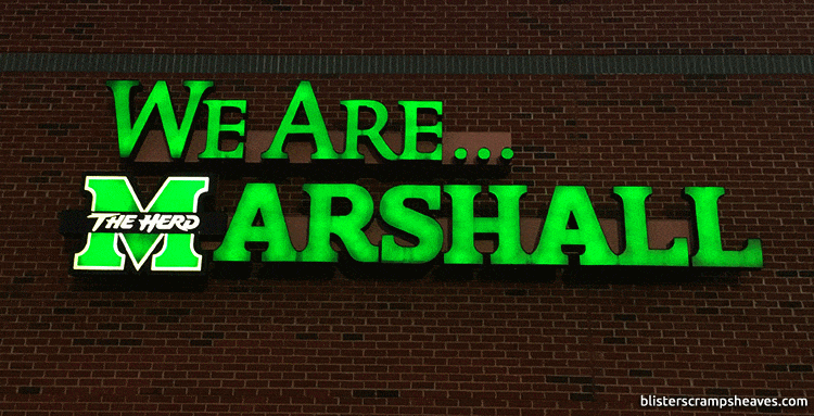 We Are Marshall sign
