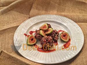 Venison Meatballs with Figs