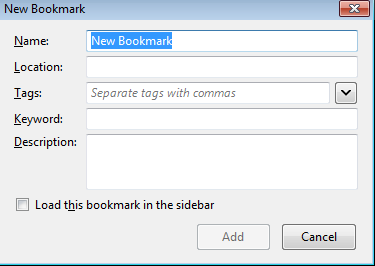 How to Create Javascript Bookmarklet in Mozilla Firefox