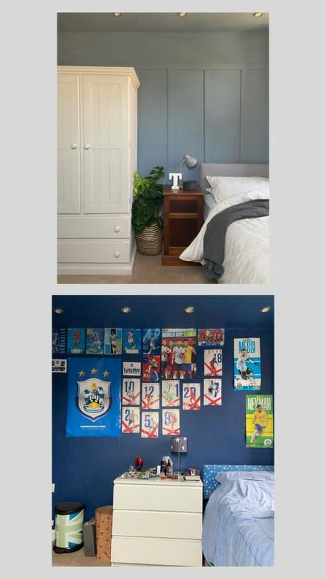 Rebecca Lewis - Huddersfield bedroom before and after