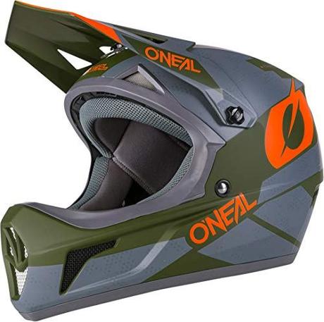 O'Neal Sonus Deft Mountain Bike Helmet Olive/Orange MD