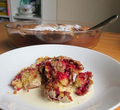 Lemon Raspberry Buckle