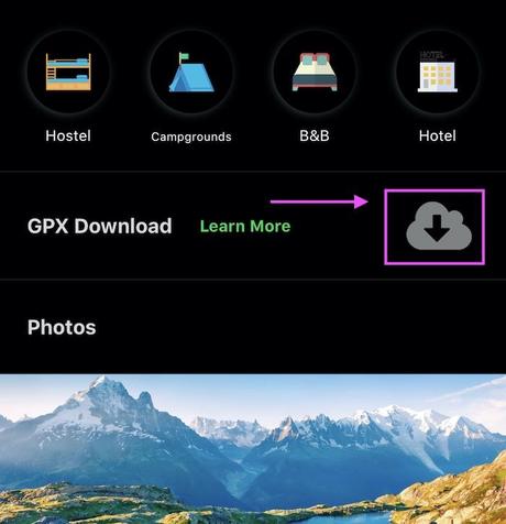 Hiiker Pro Feature: GPX Download Hiiker Pro Feature: GPX Download
