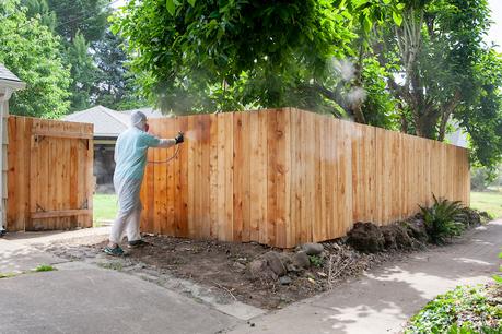 Protecting Our Fence With Clear Waterproof Sealant