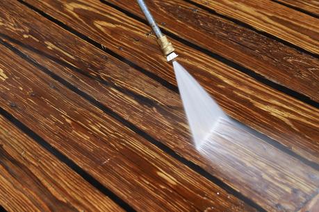 DIY Patio Deck Makeover with Olympic Wood Stain