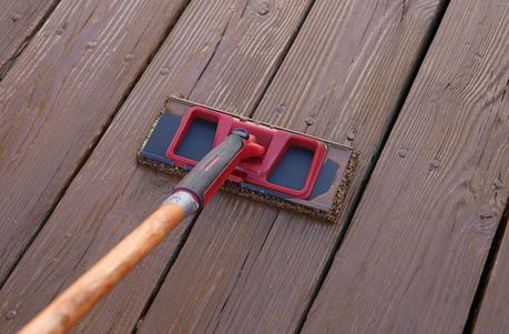 DIY Patio Deck Makeover with Olympic Wood Stain
