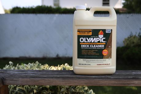 DIY Patio Deck Makeover with Olympic Wood Stain