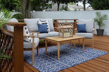 DIY Patio Deck Makeover with Olympic Wood Stain