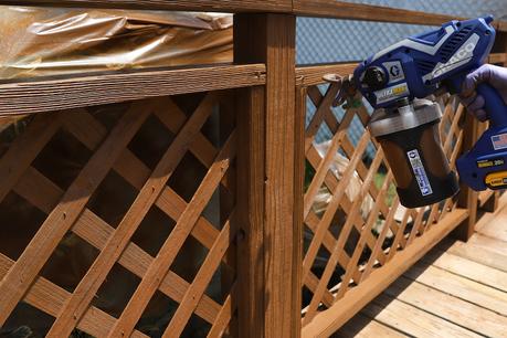 DIY Patio Deck Makeover with Olympic Wood Stain