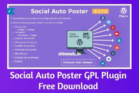 Social Auto Poster GPL Plugin Free Download