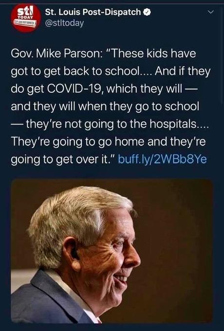 Is Missouri Governor Parson Trying to Out-Stupid Donald Trump?