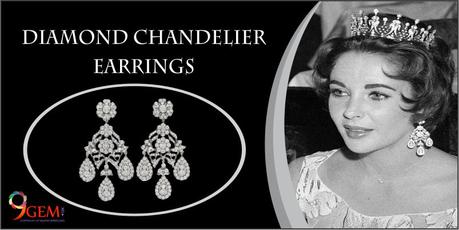 Diamond chandelier earrings