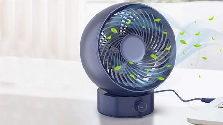 This miniature USB-powered desktop fan is under $10