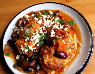 Greek Chicken with Tomatoes & Feta