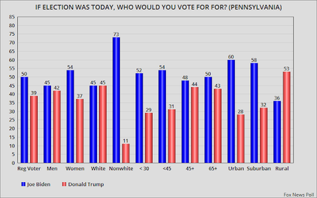 Fox Poll Has Joe Biden Leading Donald Trump By Large Margins In Michigan, Minnesota, & Pennsylvania