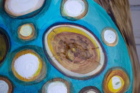 Williams Plaza Project: 8 Paintings on Live Edge Slabs